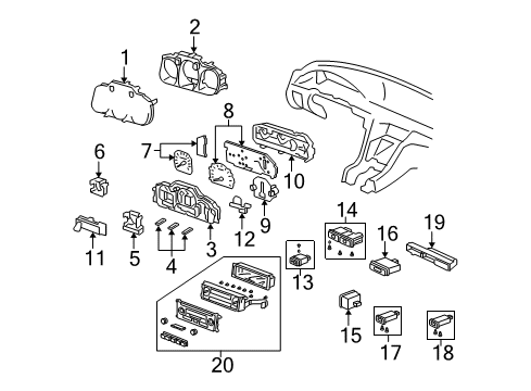 Switch RR *NH286L* Diagram for 35500-SZ3-004ZA