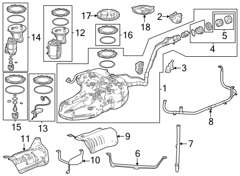 2024 Honda HR-V Fuel System Components Diagram