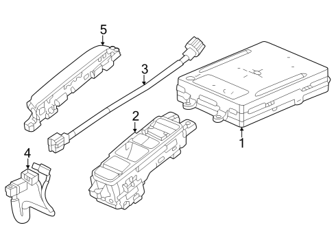 2023 Honda Accord Hybrid Electrical Components - Console Diagram