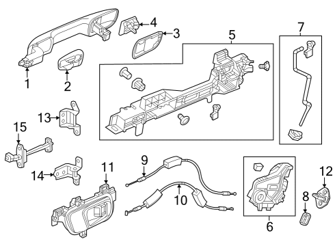 2023 Honda CR-V Lock & Hardware Diagram 4