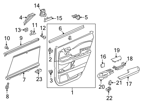 2022 Honda Passport Rear Door Diagram 2