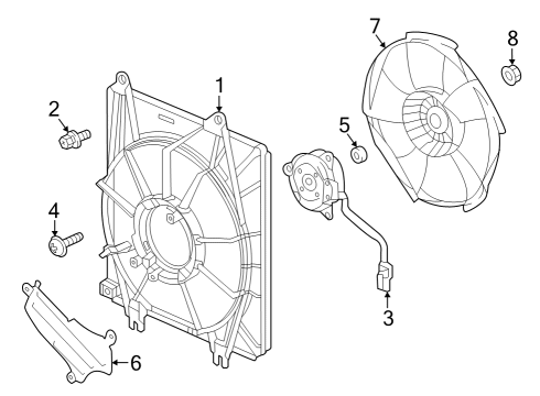 2023 Honda Accord A/C Condenser Fan Diagram