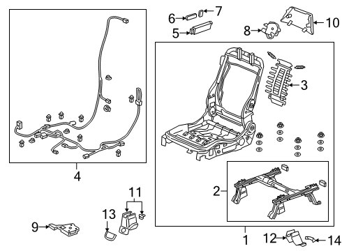 2022 Honda Passport Tracks & Components Diagram 2