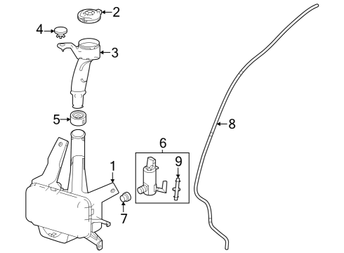 2023 Honda Accord Washer Components Diagram