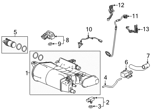 2022 Honda Accord Emission Components Diagram 3