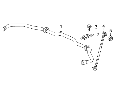 2022 Honda CR-V Stabilizer Bar & Components - Front Diagram