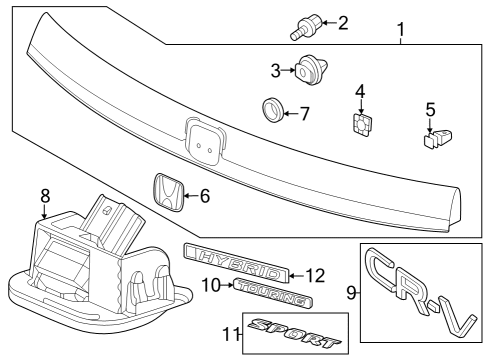 2023 Honda CR-V SENSOR ASSY- *NH696* Diagram for 39680-3V0-A11ZJ