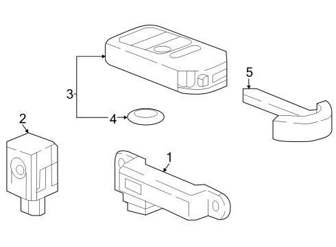 2023 Honda CR-V Keyless Entry Components Diagram