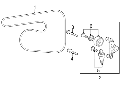 2024 Honda CR-V Belts & Pulleys Diagram