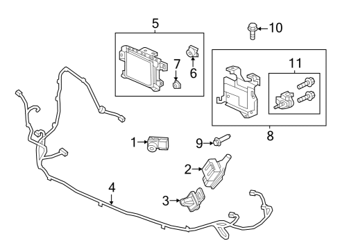2022 Honda Passport Automatic Temperature Controls Diagram 1