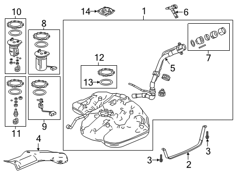 2022 Honda Accord Fuel System Components Diagram 1