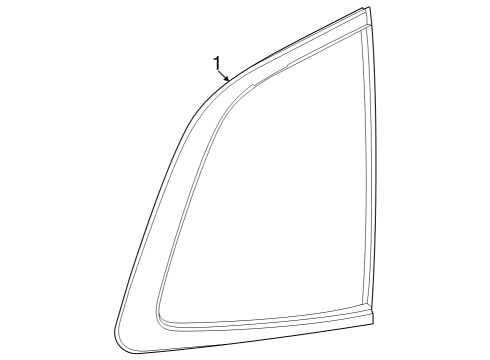2023 Honda CR-V Glass & Hardware - Quarter Panel Diagram