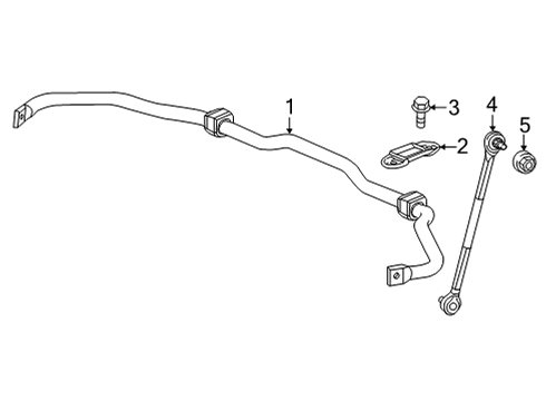 2023 Honda Civic Stabilizer Bar & Components - Front Diagram 1