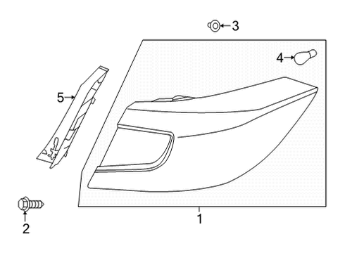 2022 Honda Accord Hybrid Tail Lamps Diagram 2