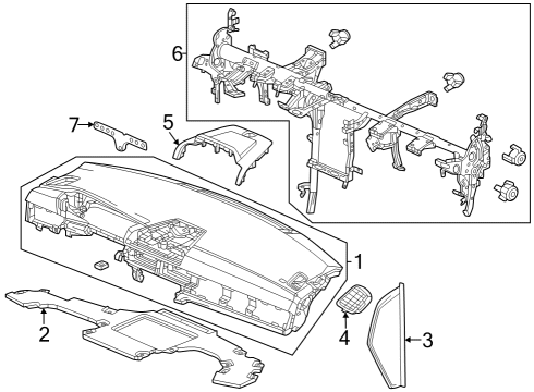 2023 Honda CR-V PANEL *NH900L* Diagram for 77100-3A0-A00ZA