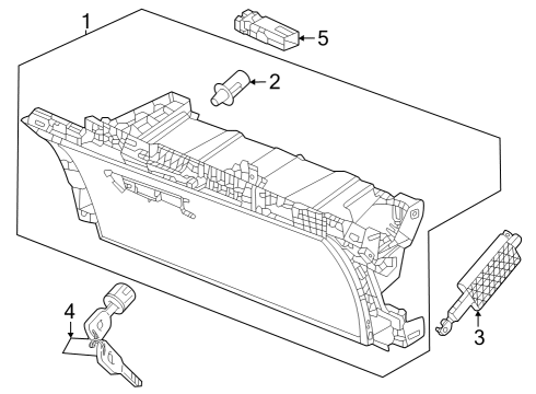 2024 Honda Pilot Glove Box Diagram