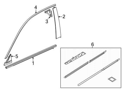 2022 Honda Civic GARN, L- FR Diagram for 72470-T20-A01