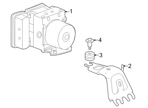 2023 Honda Pilot ABS Components Diagram