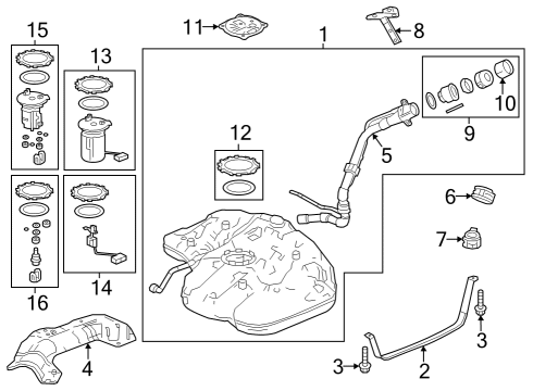 2024 Honda Accord Fuel System Components Diagram 2