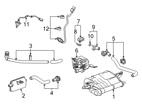 2022 Honda Accord Emission Components Diagram 6