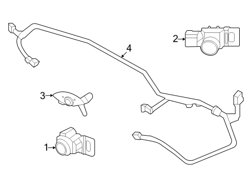 2023 Honda HR-V Electrical Components - Front Bumper Diagram