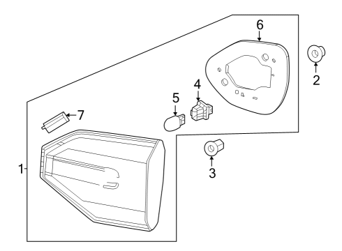 2024 Honda Pilot Backup Lamps Diagram