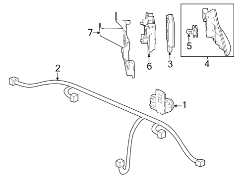 2023 Honda Accord SENSOR *NH883P* Diagram for 39680-3V0-A11ZC