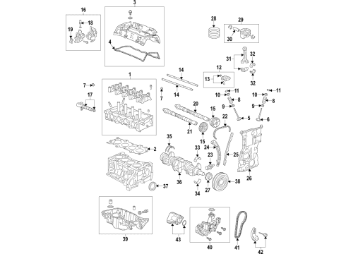 2022 Honda Accord Hybrid Engine Parts, Mounts, Cylinder Head & Valves, Camshaft & Timing, Variable Valve Timing, Oil Pan, Oil Pump, Balance Shafts, Crankshaft & Bearings, Pistons, Rings & Bearings Diagram 6