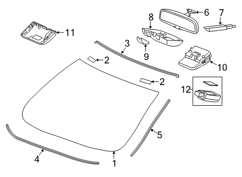 Camera, Monocular Diagram for 36160-TEG-A01