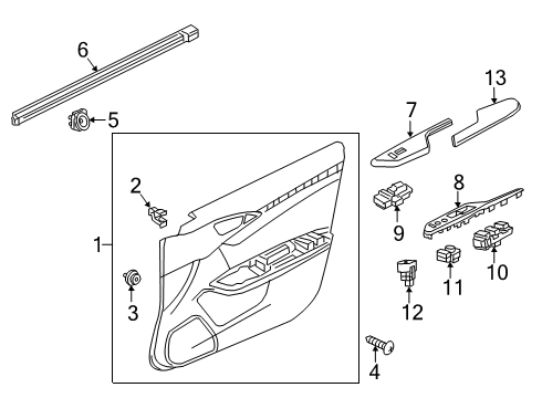 2022 Honda Insight Trunk Diagram 1