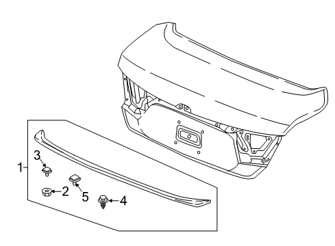2022 Honda Accord Hybrid Rear Spoiler Diagram