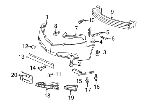 71102-TK5-A00ZA - Genuine Honda Parts