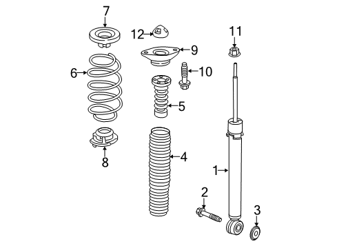 2022 Honda CR-V Shocks & Components - Rear Diagram 2