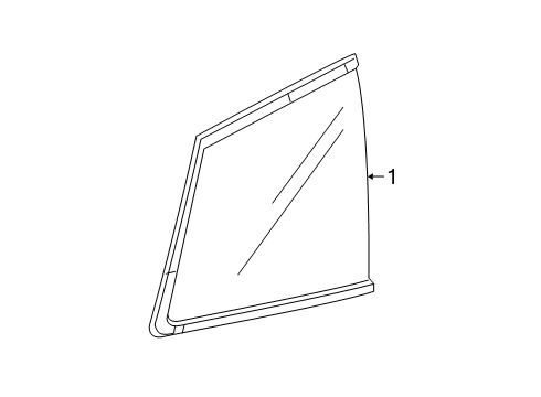 2023 Honda Passport Glass & Hardware - Quarter Panel Diagram