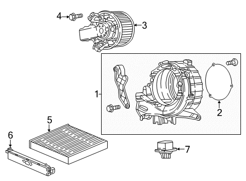 2023 Honda Odyssey Blower Motor & Fan Diagram 2