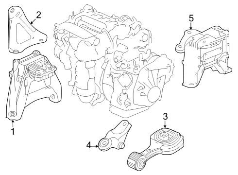 2024 Honda Accord Engine & Trans Mounting Diagram 2