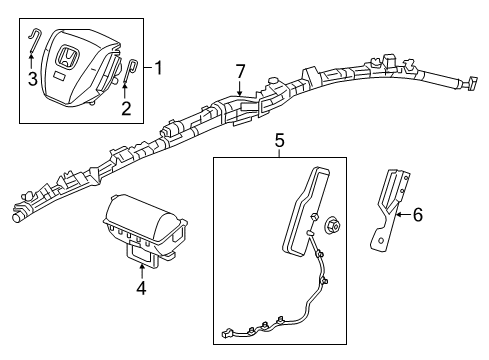 2022 Honda CR-V Air Bag Components Diagram 1