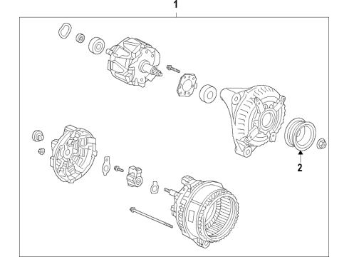 2022 Honda Accord Hybrid Alternator Diagram 1
