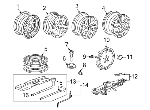 Disk, Aluminum Wheel (17X6 1/2JJ) (ENKEI) Diagram for 42700-SDB-J11