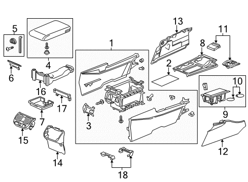 Holder, Cup (Ivory Bird'S Eye Wood) Diagram for 77230-TY2-A02ZH