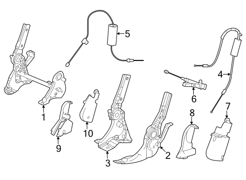 2024 Honda Pilot Third Row Seats Diagram 1