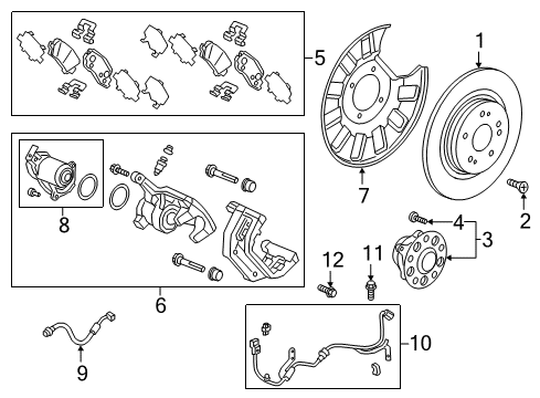 2021 Honda Odyssey SET Diagram for 57100-THR-A83