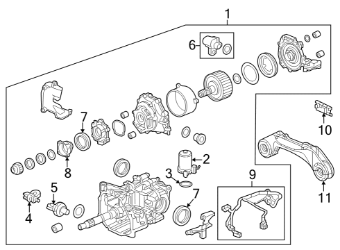 2023 Honda HR-V Axle & Differential - Rear Diagram 2