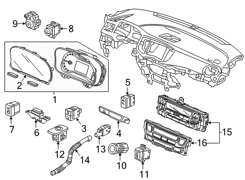 2022 Honda Pilot Automatic Temperature Controls Diagram 2