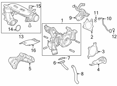 2024 Honda Accord Hybrid Turbocharger & Components Diagram