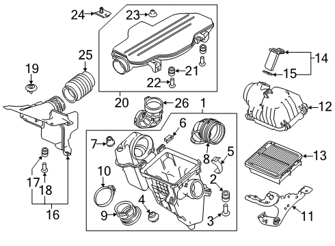 2022 Honda Accord Filters Diagram 2
