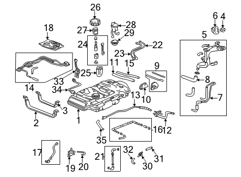 Meter, Fuel Diagram for 17630-S0X-A03