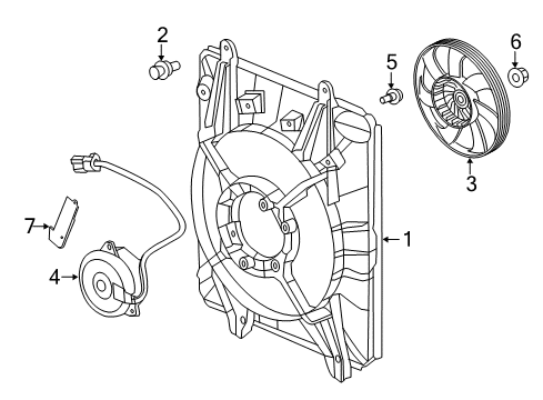 2022 Honda CR-V A/C Condenser Fan Diagram