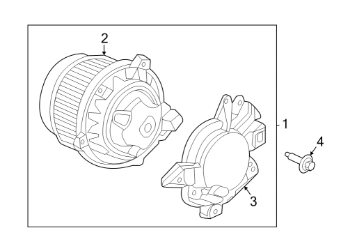 2024 Honda Pilot Blower Motor & Fan Diagram 2