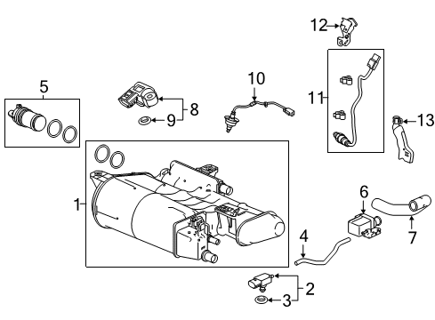 2022 Honda Accord Emission Components Diagram 9